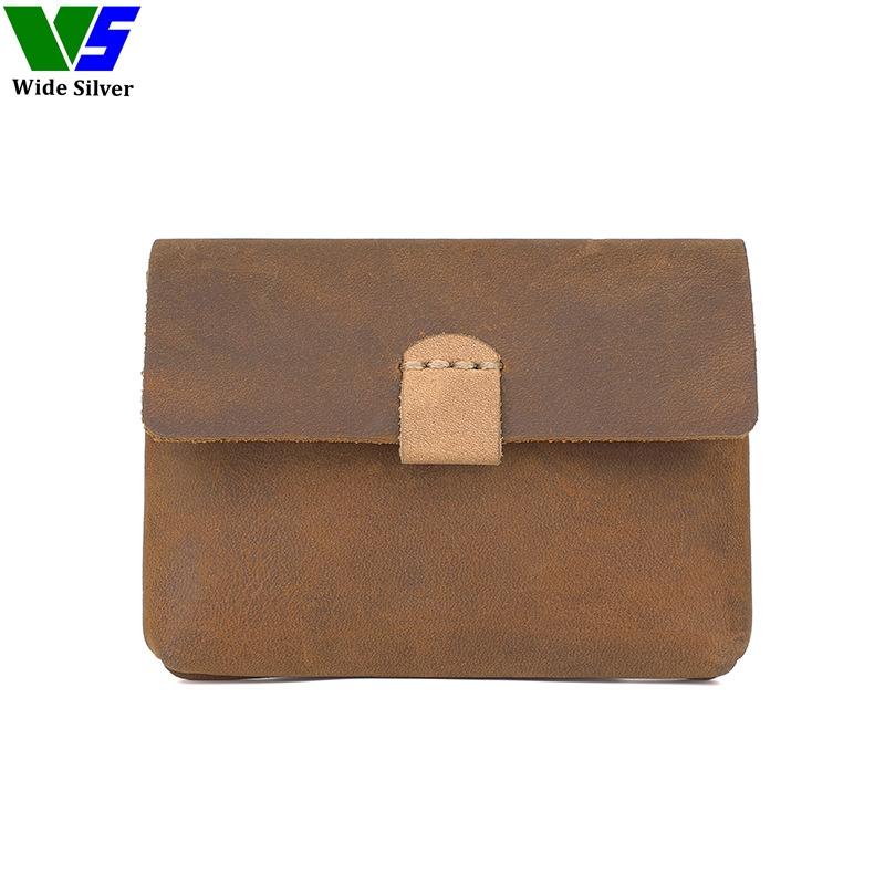 Wide Silver Markdown Sale OEM Reasonable Price Genuine Leather Wallet for Men