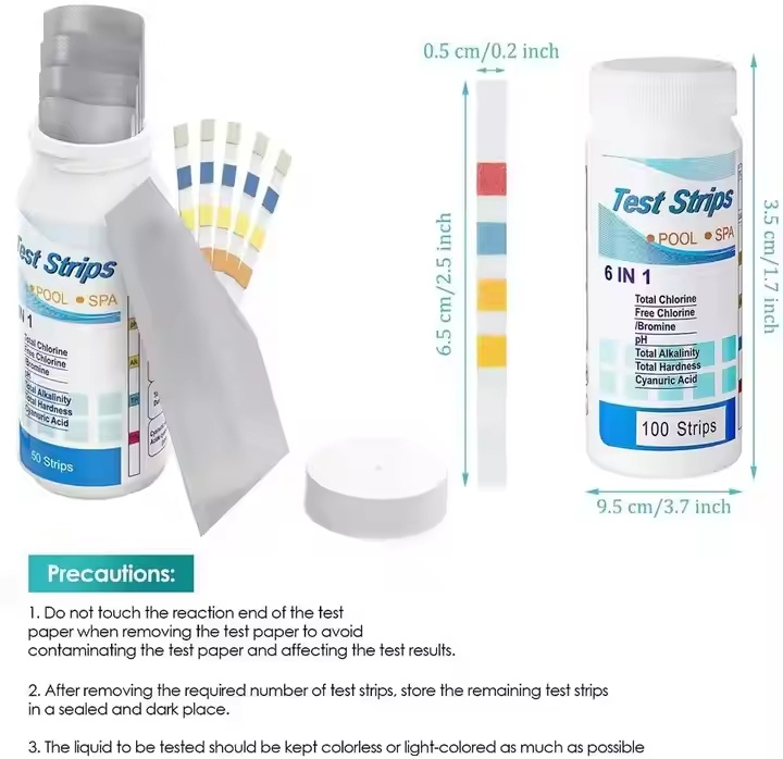 Accurate 6-in-1 Multifunctional pH Test Strips for Home Use