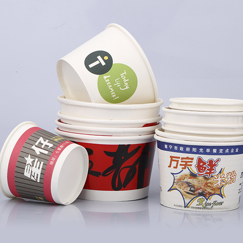 Wholesale Hot Sell Disposable Kraft Paper Take Away Paper Bowl Packing