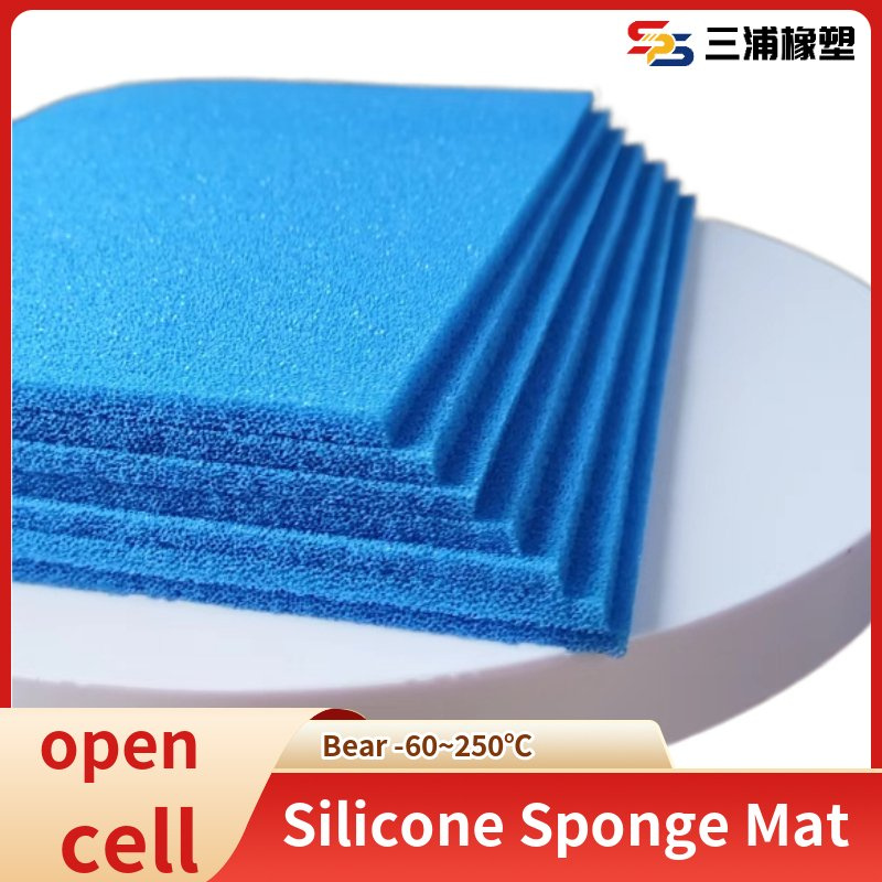 High Temperature Resistance for Ironing Press Machine Open Cell Silicone Foam Sponge Mat