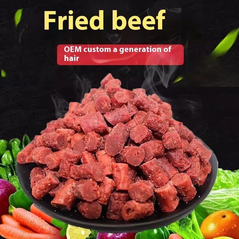 Manufacturer Direct Dog Training Snacks 100g/500g Beef Cubes/Strips Chicken Flavored Teeth Cleaning Pet Snacks for Dogs Cats