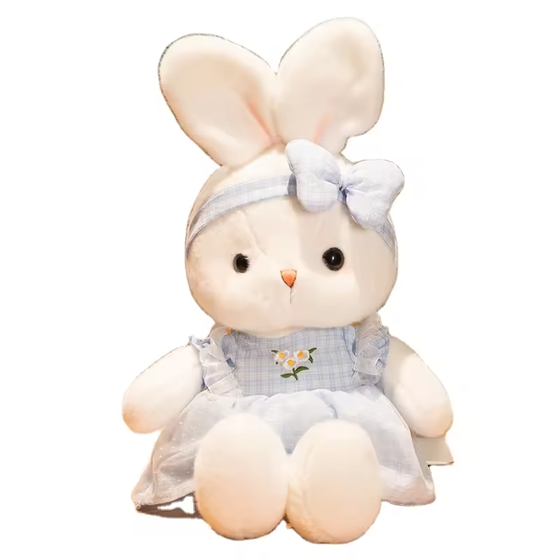 Oem Odm Puffed Animals 25cm Plush Toys Custom Pillow Soft Stuffed Toys Comfy Rabbit Plush Holiday Gift Set For Children