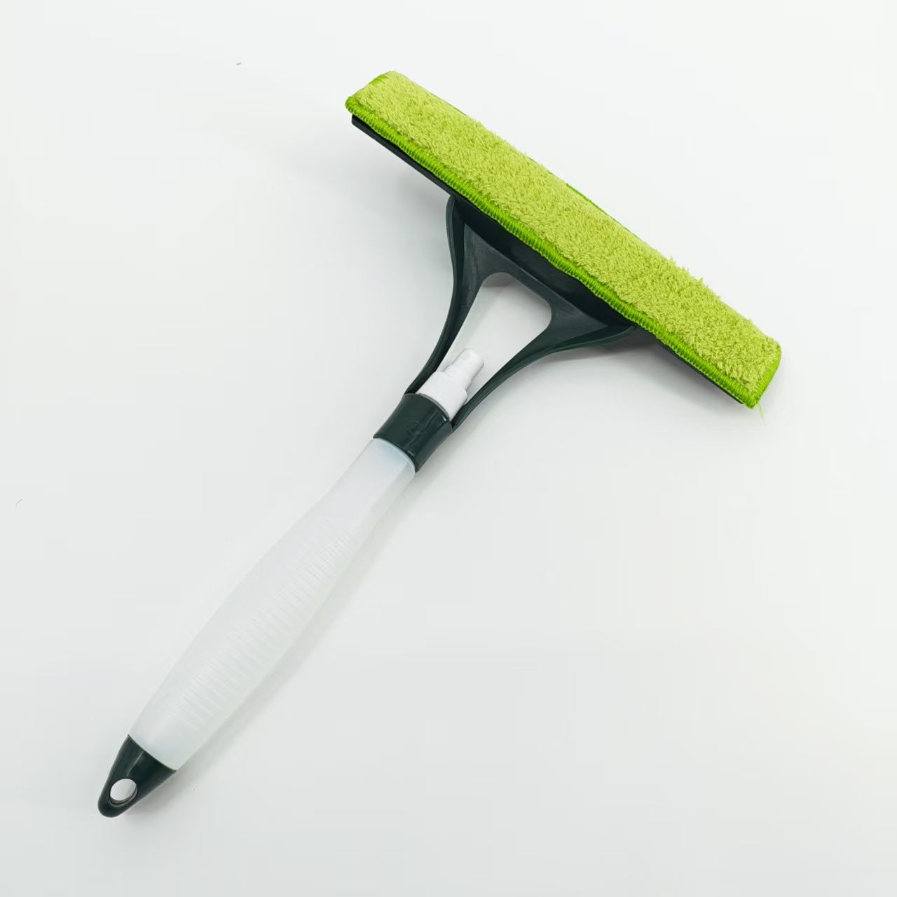 Household Double Use Window Cleaner with Spray Bottle Home Glass Cleaning Squeegee with Microfiber Pad