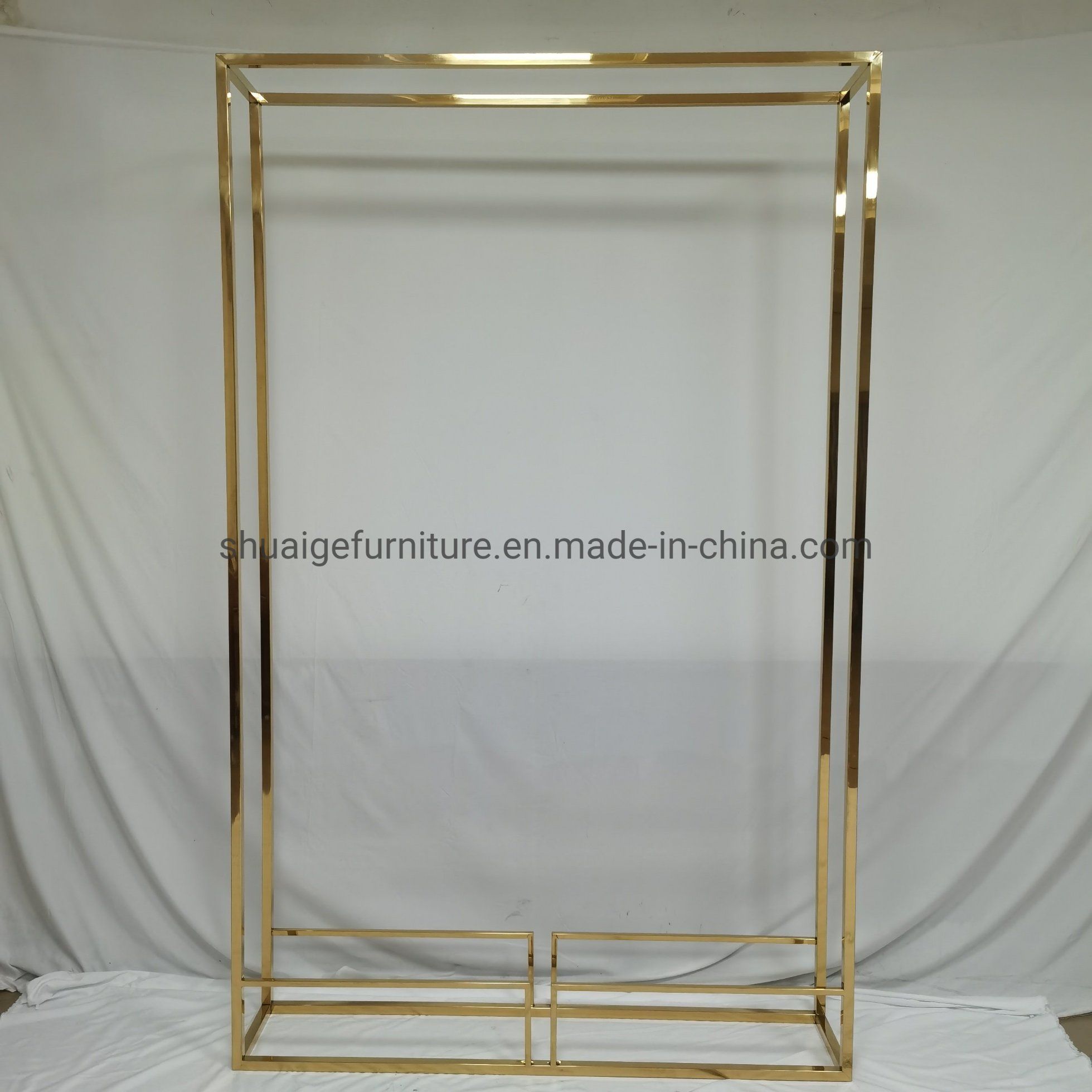 Luxury Furniture Stainless Steel Wedding Arch Backdrop Decoration for Event