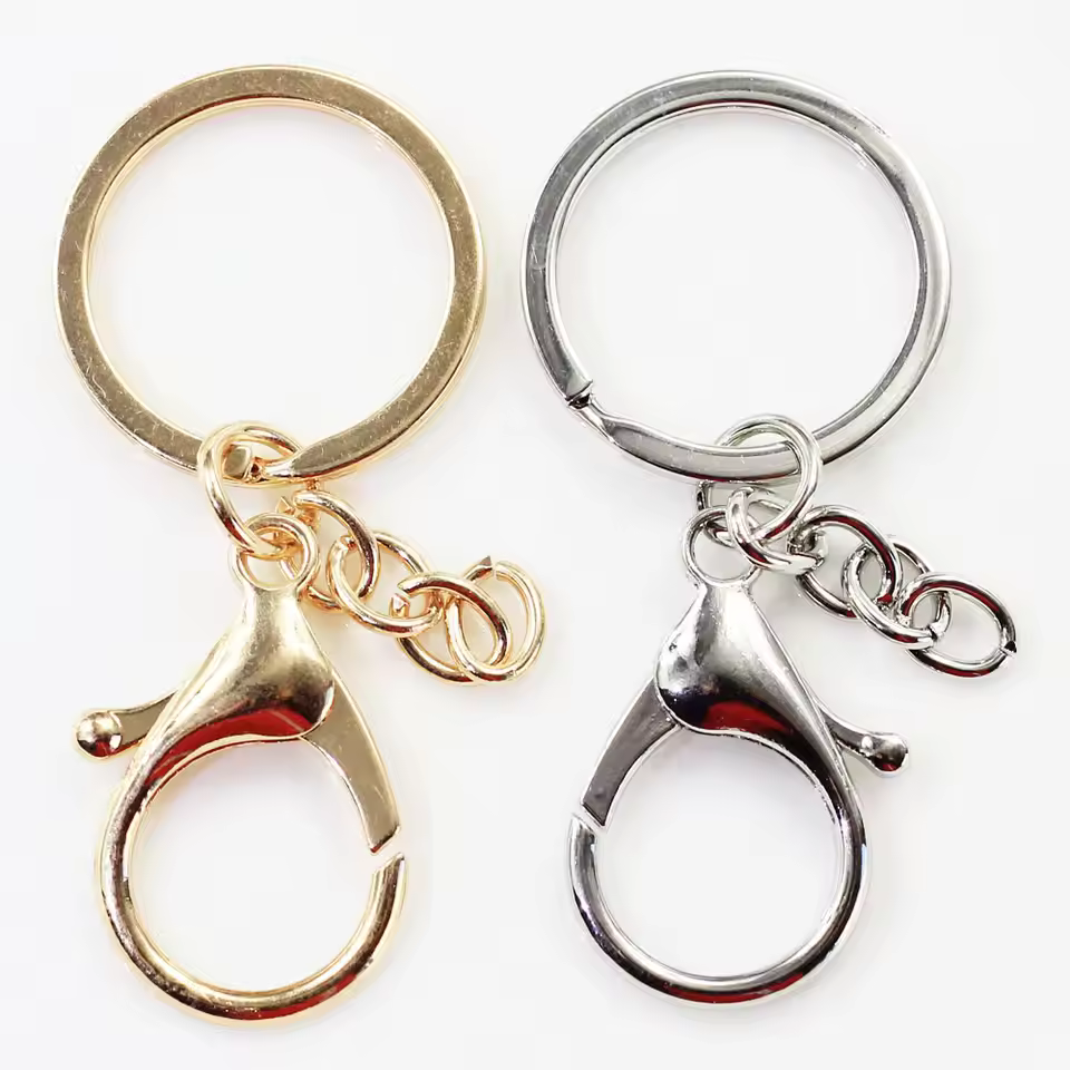 Selling Well Gold Keychains 100pcs/bag Hot Popular Key Rings For Car Hotel Home Key Collection