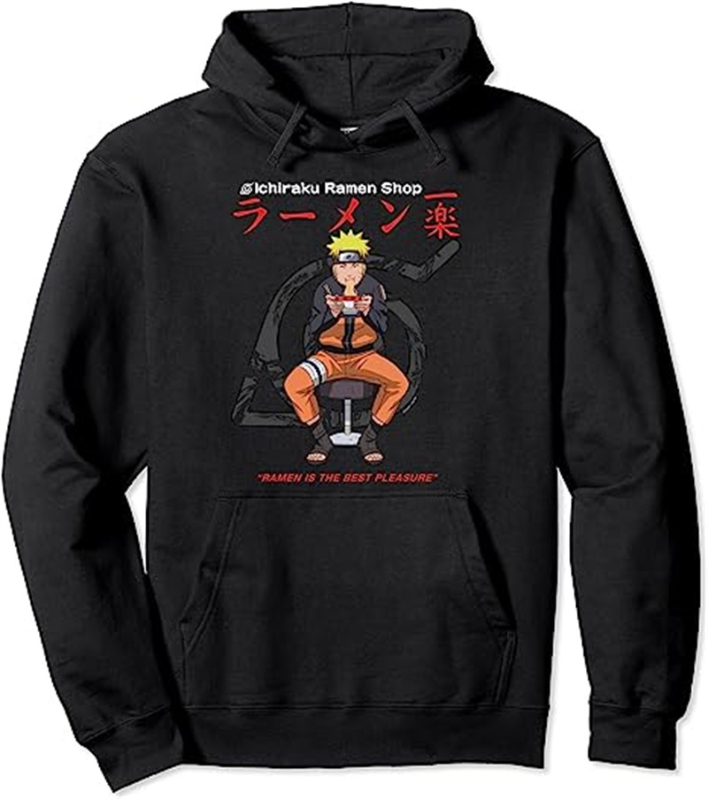 Naruto Adult Unisex Ichiraku Ramen Best Pleasure Pull Over Fleece Hoody