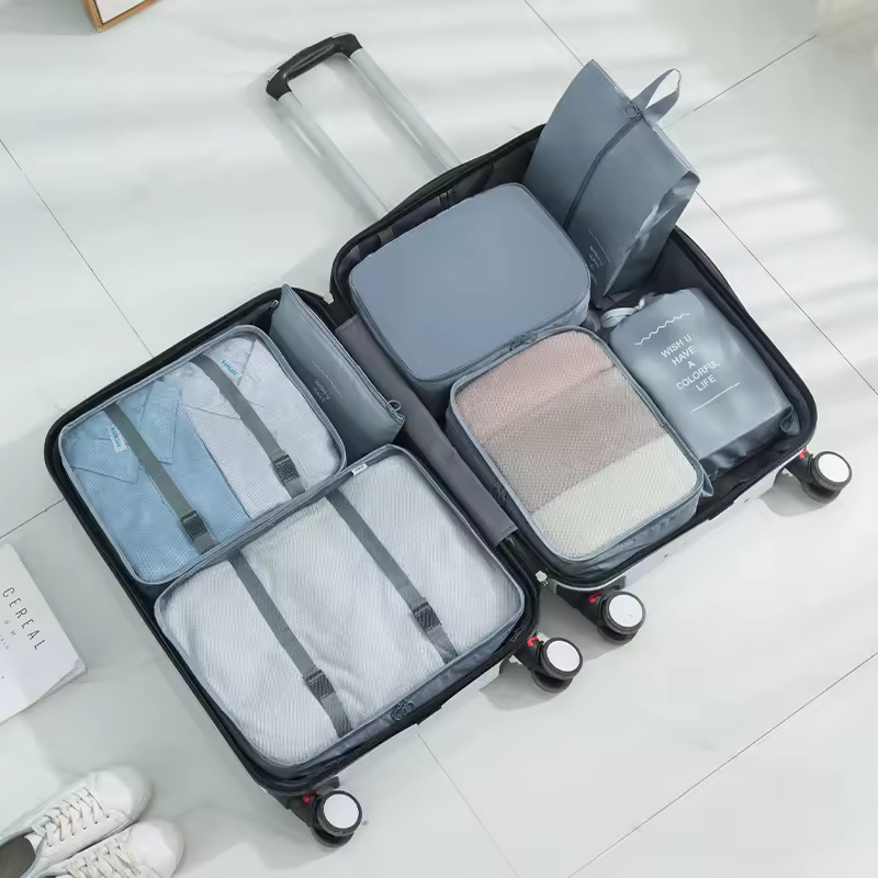 Hanfeizi New 7pcs/set Travel Storage Bag Waterproof Suitcase Storage Bag Set Packing Cubes For Travel