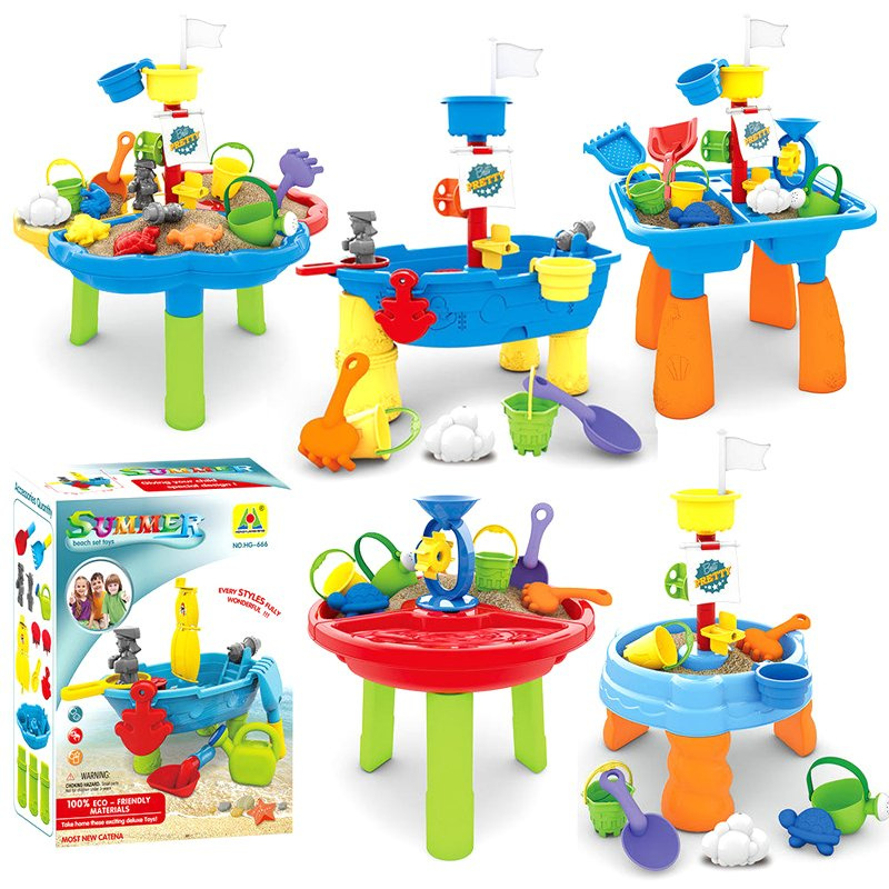 Indoor Outdoor Summer Toys Water Desk Sand Beach Table
