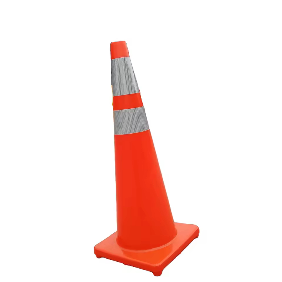 Traffic Cone Manufacturers Cone Shape Pvc Flexible 90cm Road Cone