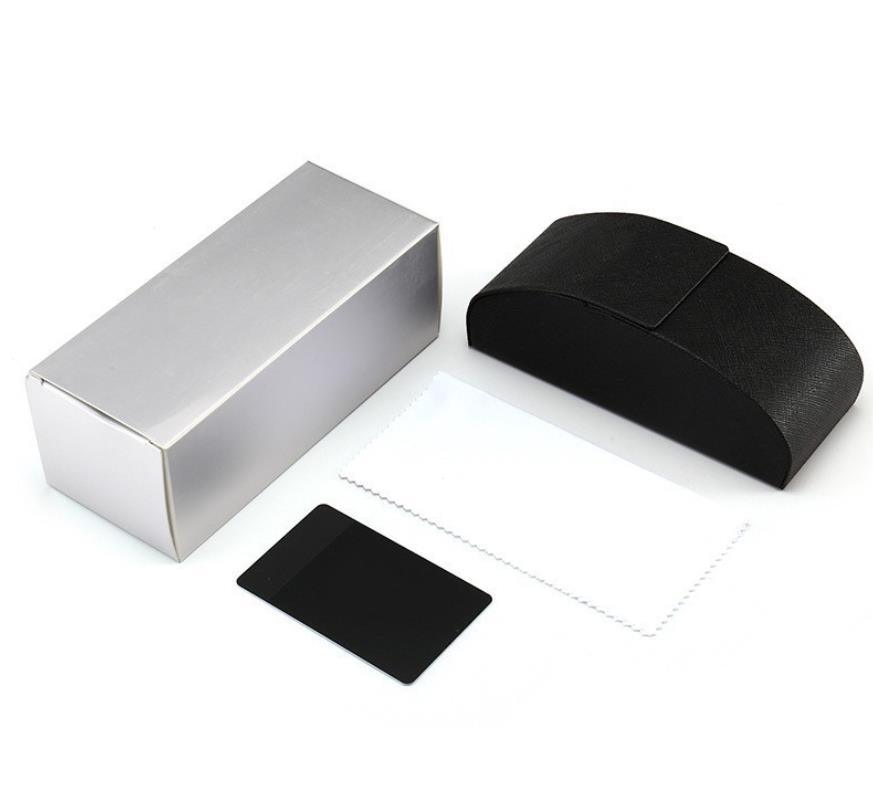 Eyeglass Case Set Paper Box Sunglassex Box Packaging Eyeglass Case with Lens Cloth and Pouch