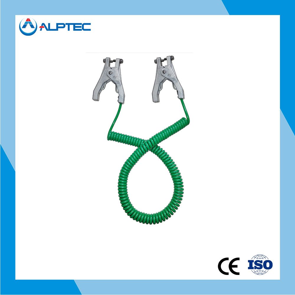 Atex Approved/Dia-Cast Aluminum/Static Grounding/Anti-Static Bonding/Earthing Clips with Cable for Grounding