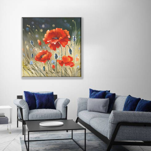 80% Floral Pictures Hand Painted Oil Painting Prints Wall Art Wall Posters Pictures for Living Room Wall Decoration