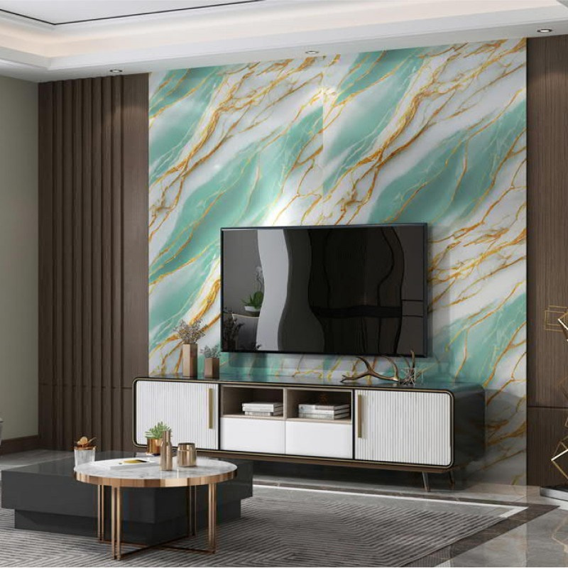 Elegant Self-Adhesive Marble Wall Decals for Home Decor
