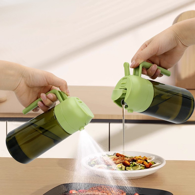 Hot Selling Silicone Nozzle Glass Oil Kettle for Cooking