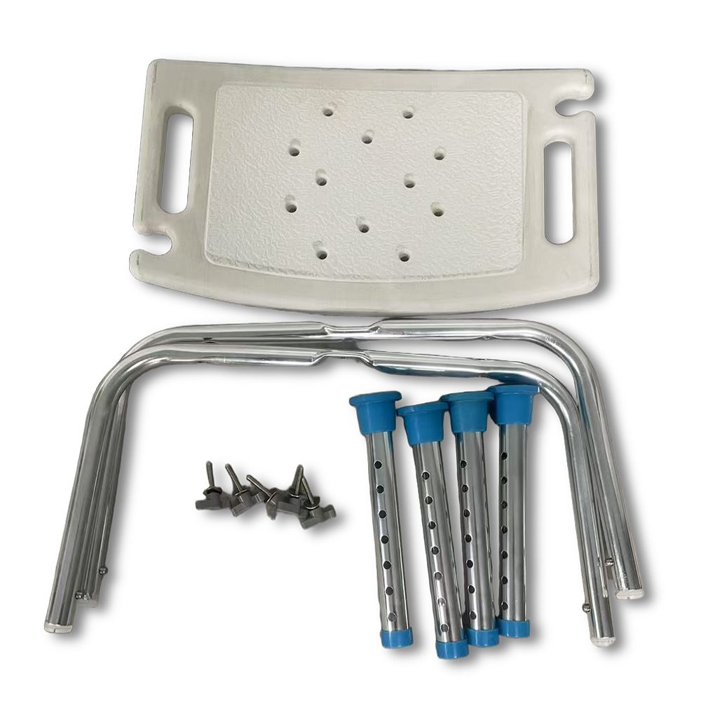 Tilt-in-Space Aluminum Fold Lift Transfer Shower Toilet Sit Lavatory Nursing Home Backless Bath Potty Commode Chair