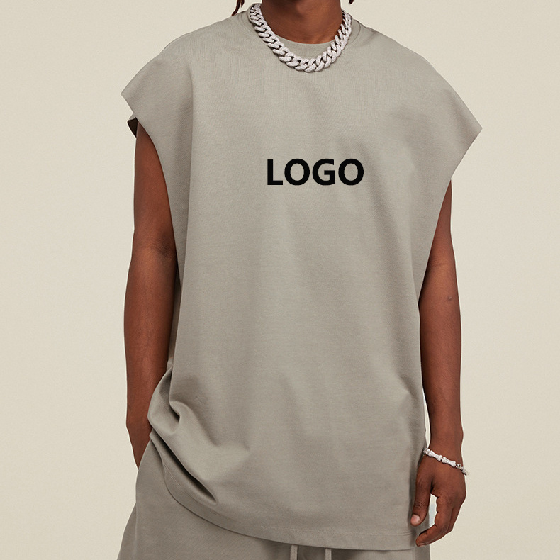 Manufacturer Bulk Vintage Men Baggy Running Gym Tank Top Premium 100% Cotton Streetwear Plus Size Sleeveless T-Shirt