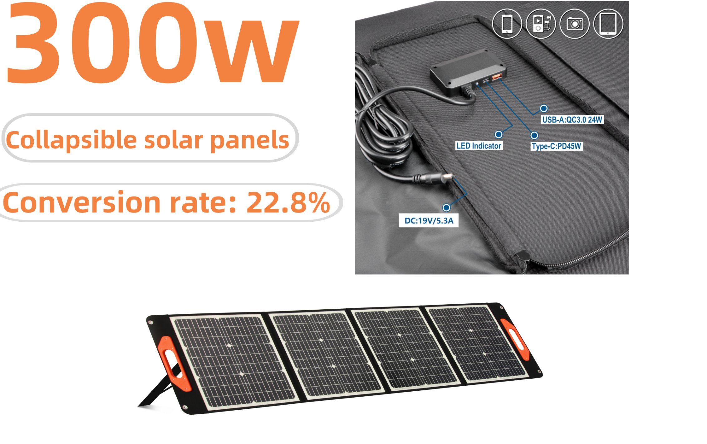 2024 The Highest Quality Renewable Energy 300W Waterproof Solar Panels