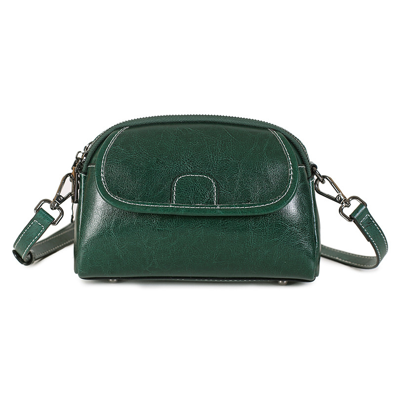 Luxury Real Leather Ladies Small Satchel, Adjustable Strap, Multi-Compartment, Classic Urban Style