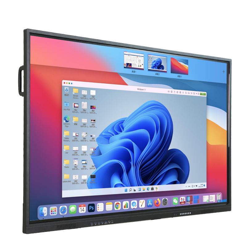 School LCD Digital Whiteboard Interactive Flat Panel All in One Display