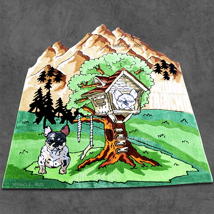 Tapestry Wall Decoration Hanging Cladding Tufted Rug for Exterior Wall Carpet Tiles Decor Wall Carpet