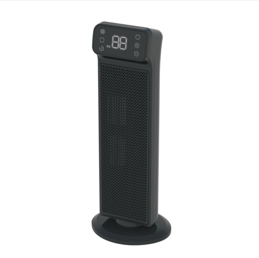 OEM Household Tower Fan Electric Portable PTC Heater with Overheating Protection LED Display Touch Button Control