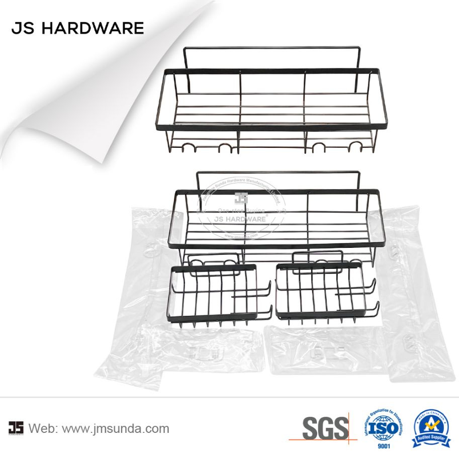 China Supplier Luxury Bathroom Accessories Corner Shelf Metal Shelf