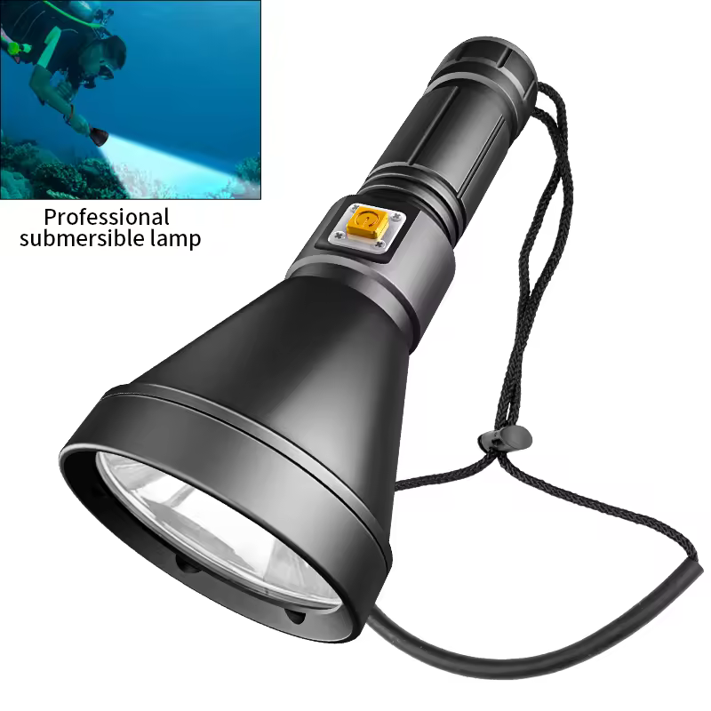 Factory Direct High Power 5000lm 26650 18650 Rechargeable Battery Diving Flashlight Underwater Portable Scuba Flash Light Torch