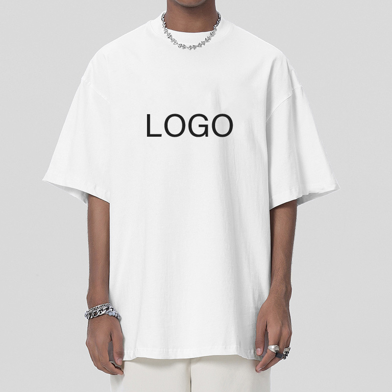 2024 New Fashion Heavyweight Blank Plus Size Wash T Shirt for Men High Quality Cotton 300 GSM Oversized Drop Shoulder T-Shirts