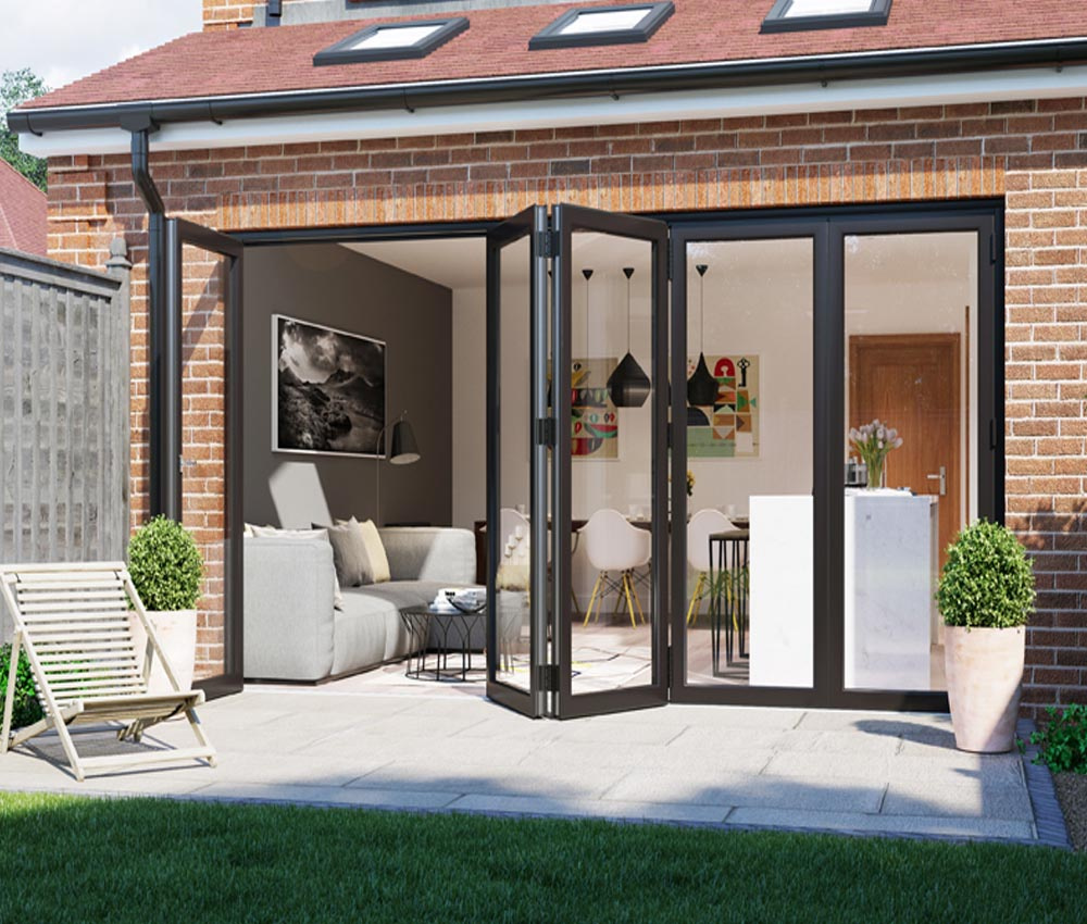 Foshan Best Qualty Stormproof Interior Doors with Frames Doors and Windows Glass Door Aluminum Folding Doors Bifold Door Windows and Doors Price Home Decoration