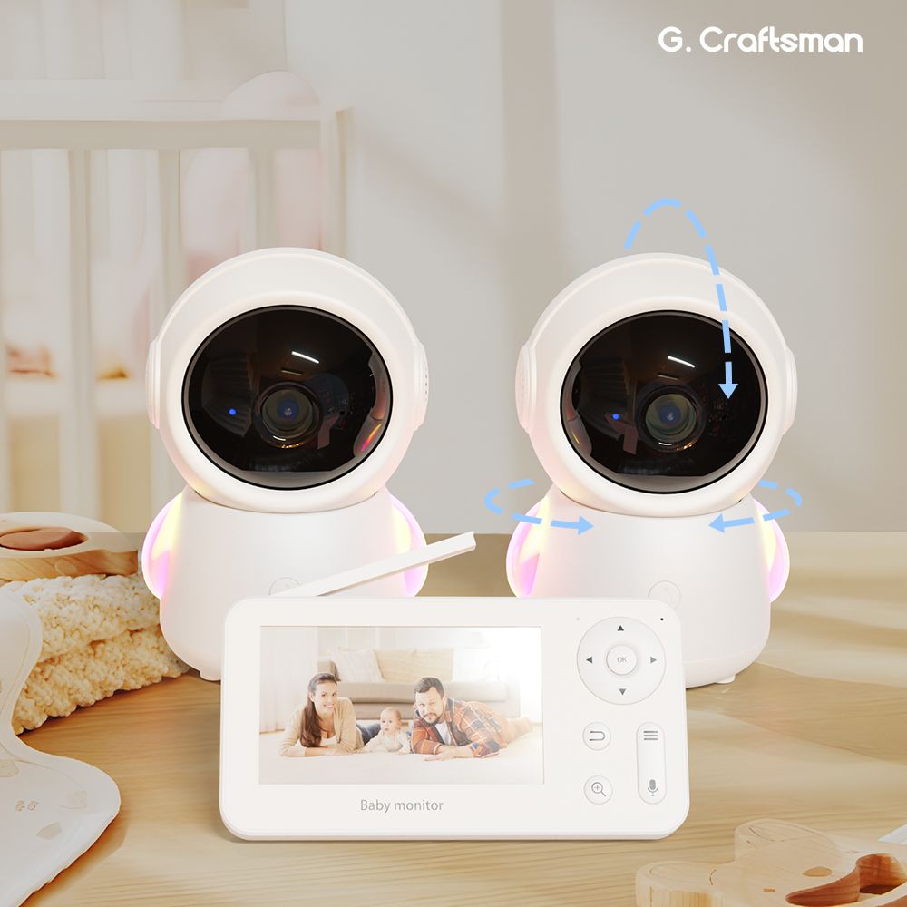2MP Y3 WiFi Baby Monitor Video Screen Home Security Babysitter Cloudedge Gclink APP OEM Surveillance Camera Manufacturer