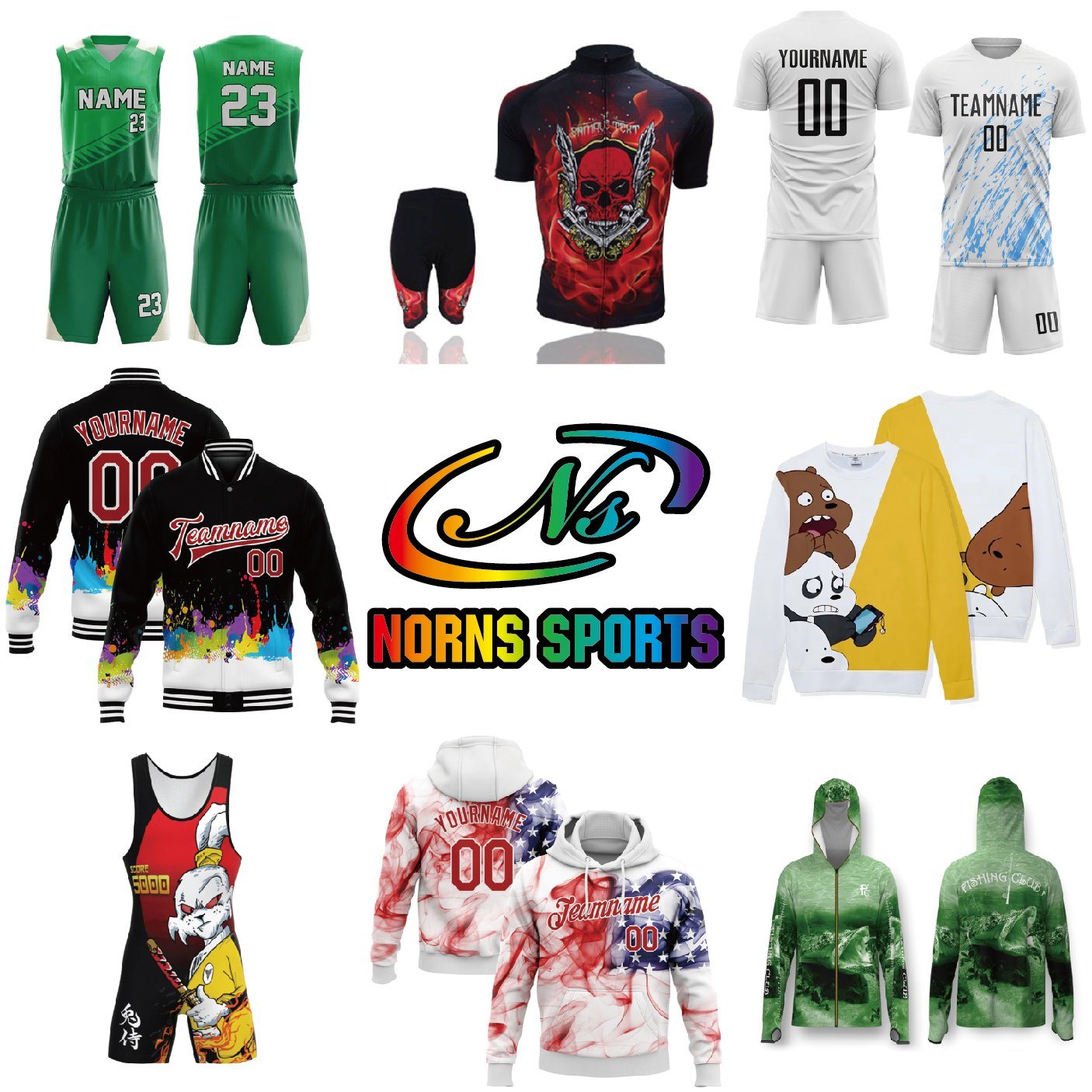 Personalized Basketball Cycling Fishing Clothes Sublimation Gym Baseball Softball Rugby Sportswear Hockey Golf Polo Shirt Volleyball Jersey