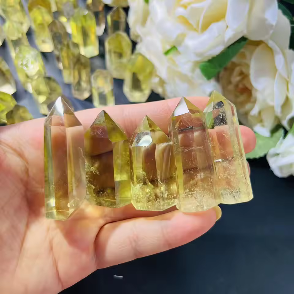 High Quality Crystal Gemstone Tower Citrine Point Crystal Tower Citrine Tower For Healing _xcg