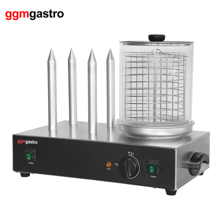 Cookware Two SUS Heating Rods Hot Dog Maker Sausage Steamer Hdmh4n