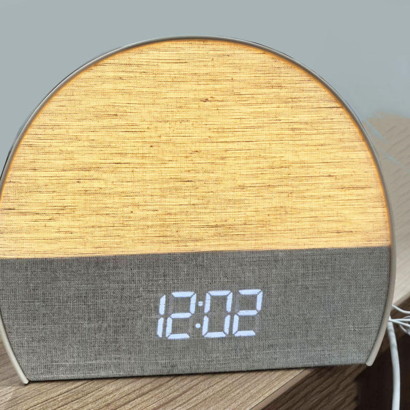 Fabric Wake-up Light & Alarm Clock Smart Sunrise Light with White Noise for Sleep