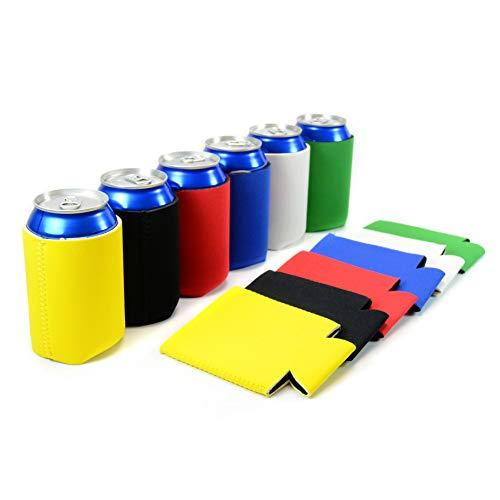 Neoprene Can Sleeves Drink Cooler Tropical Summer Cola Soda Beer Reusable Cans Covers for Weddings Birthday Beach Parties