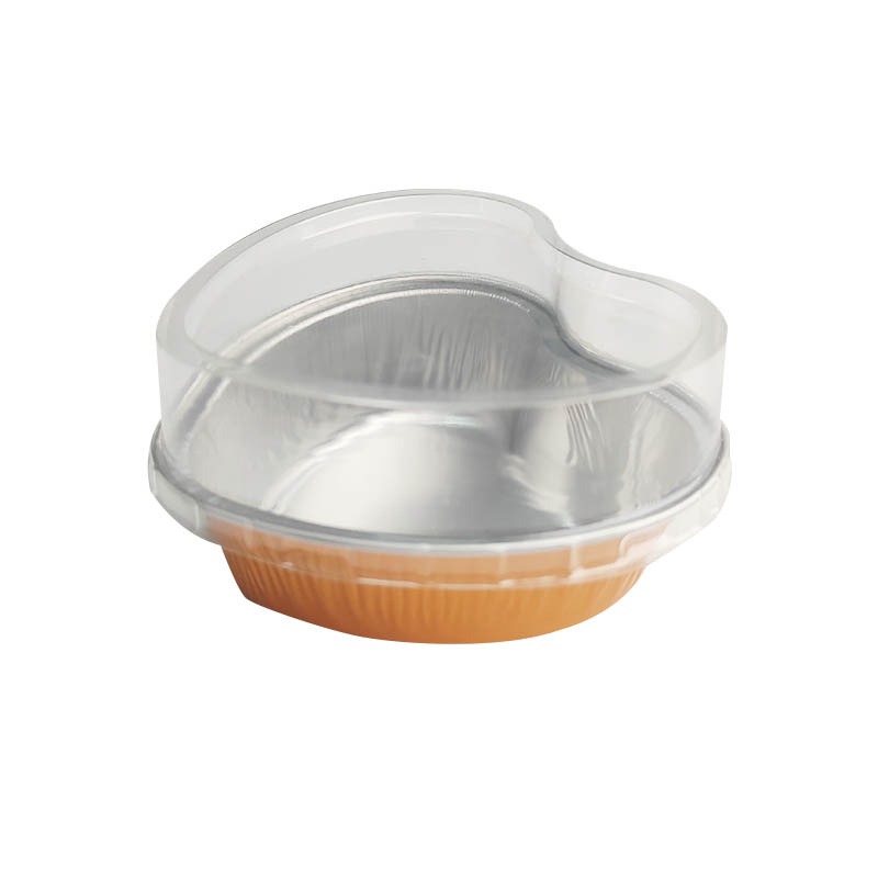 High Quality Heart Shape Food Grade Disposable Aluminum Foil Cup