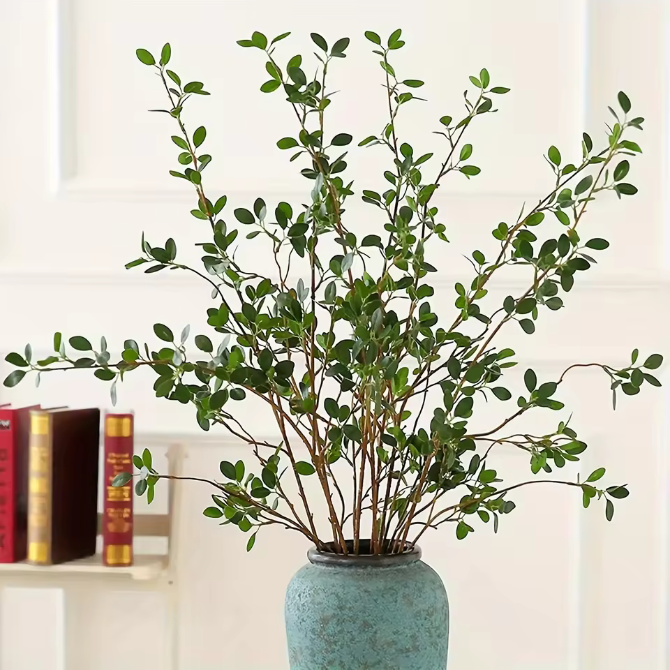 Ready Ship 25.5inch Artificial Olive Branches Faux Green Stems For Christmas/easter Home Office Garden Decor Durable