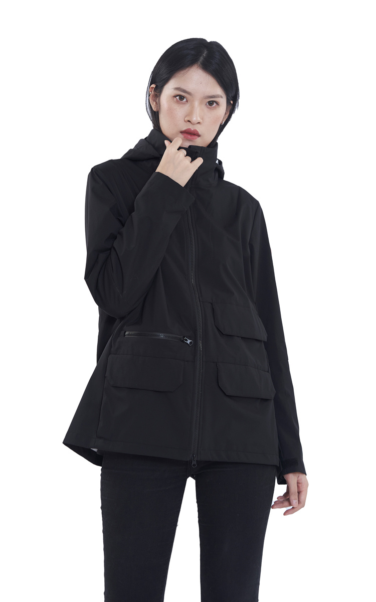 Factory Direct Sale Windbreaker Skin Jackets Outdoor Hooded Coat for Women