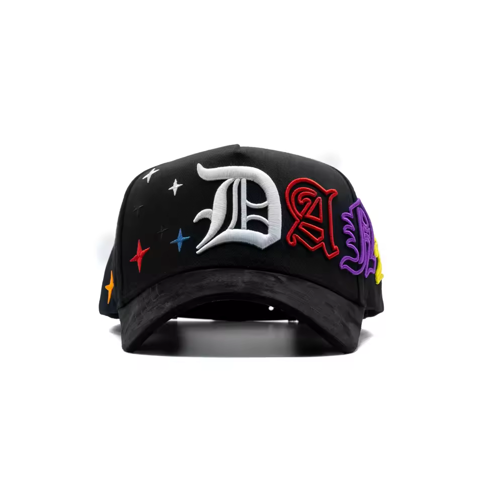 High Quality Customizable 5-panel Baseball Caps Original Dandy Hats 3d Embroidery Letter Patterns Velour Sporty Gorras Hat's