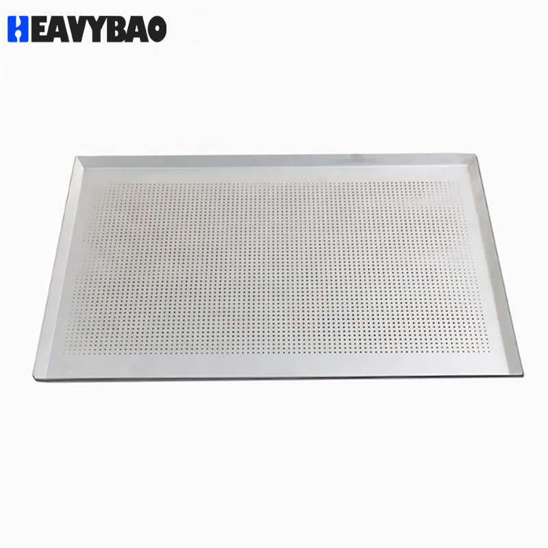 Heavybao High Quality 60*40*2.8cm Commercial Aluminum Alloy Perforated Baking Tools Sheet Flat Tray