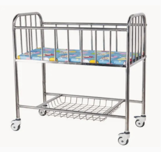 Removable Stainless Steel Newborn Baby Medical Bed in Home