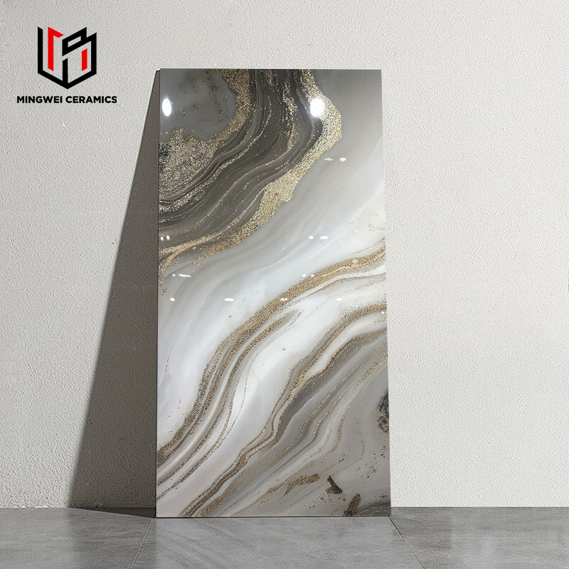 60*120cm Chines Marbl Floor White and Gold Kitchen Porcelain Countertop The Best Choice for Home Decoration Tile Best Quality, Best Price