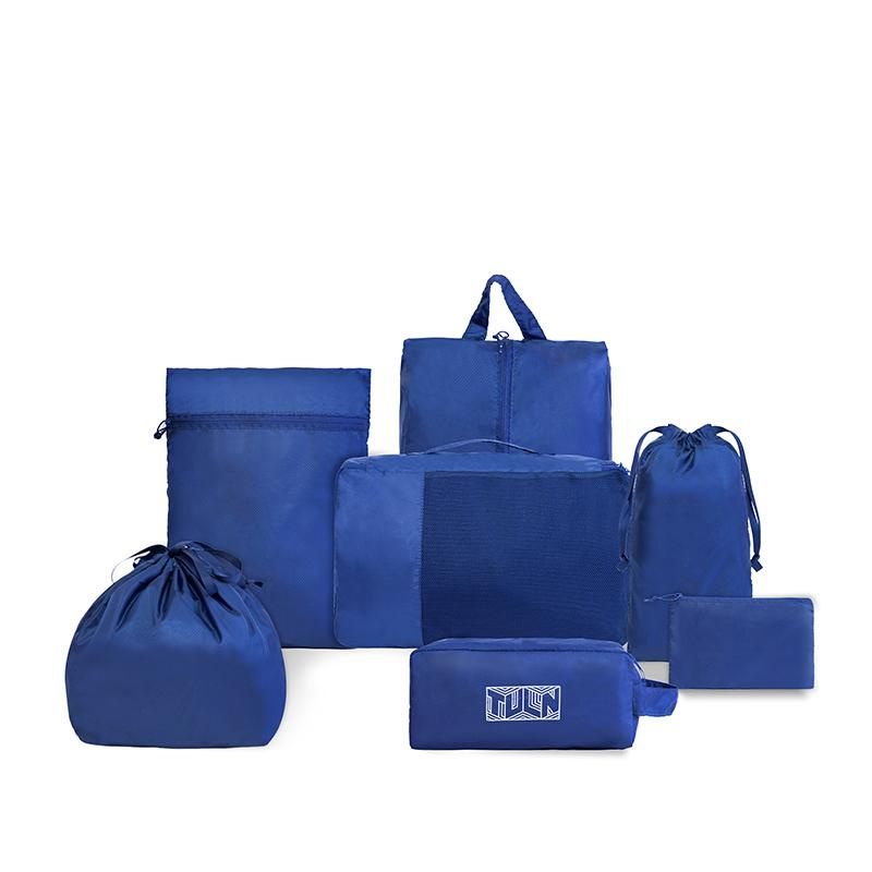 Complete 7 Piece Travel Organizer Set Packing Cubes in Multiple Sizes