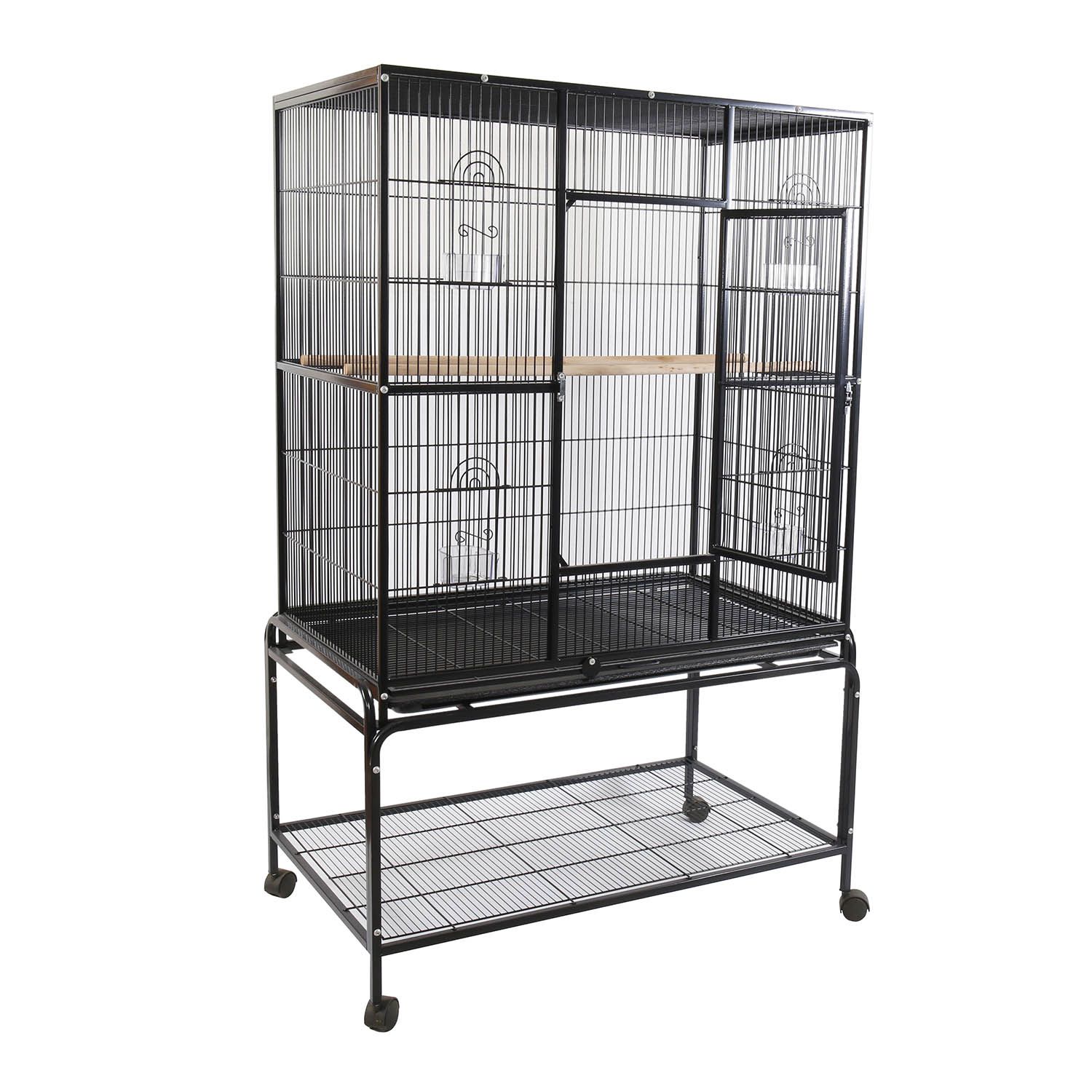 Parrot Bird Cage Large Space for Viewing and Transparent Cage Large Metal Pet Cages Acrylic