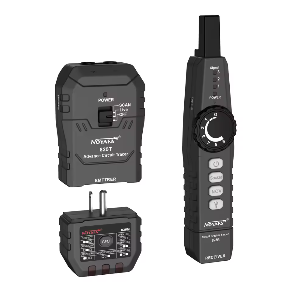 Noyafa Nf-825tmr Ac Wire Tracker Network Cable Detector Air Circuit Breaker Finder Socket Tester With Ncv Function