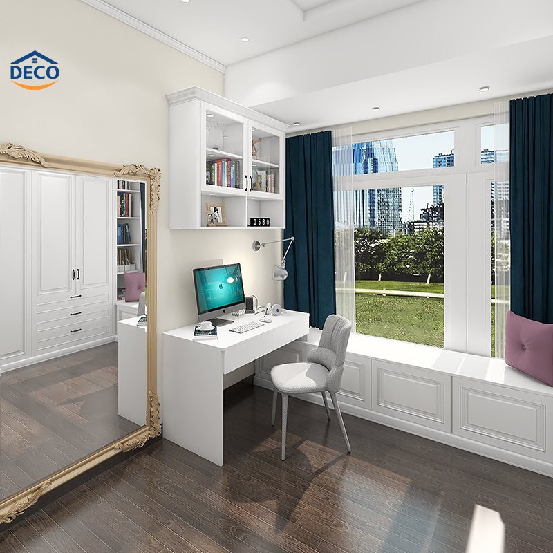 New in 2024 Sliding Door Wooden Modern Simple Bedroom Furniture Wardrobe