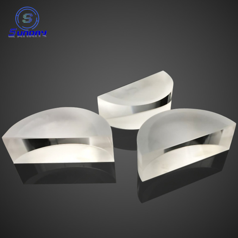 Optical Half Bk7 K9 Glass Cylindrical Lens Linear Detector Lighting