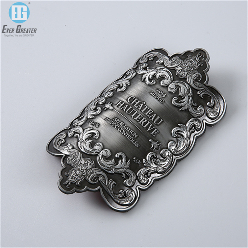 High Quality and Factory Price Adhesive Private Wine Label Metal Label