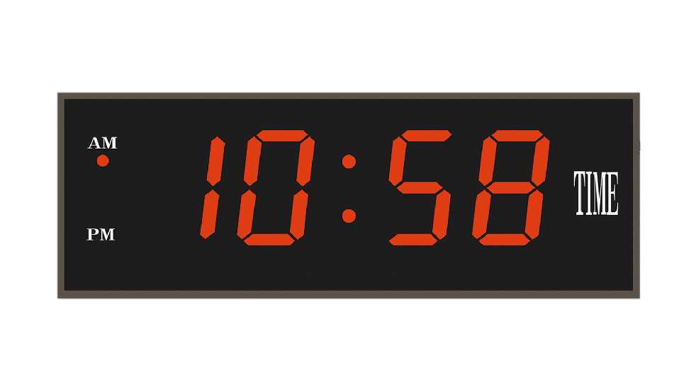 Large Size Red Emitting LED Wall Digital Clock with Remote Controll Jdl-211