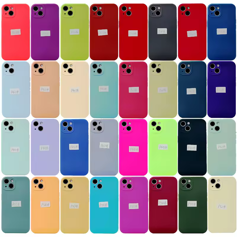 Fast Shipping 2mm Thickness Silicone Phone Case With Camera Protector Con Caja De Embalaje Funda De Silicona For Iphone 14 Pro